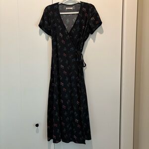 Marine Layer Emlyn Midi Wrap Dress